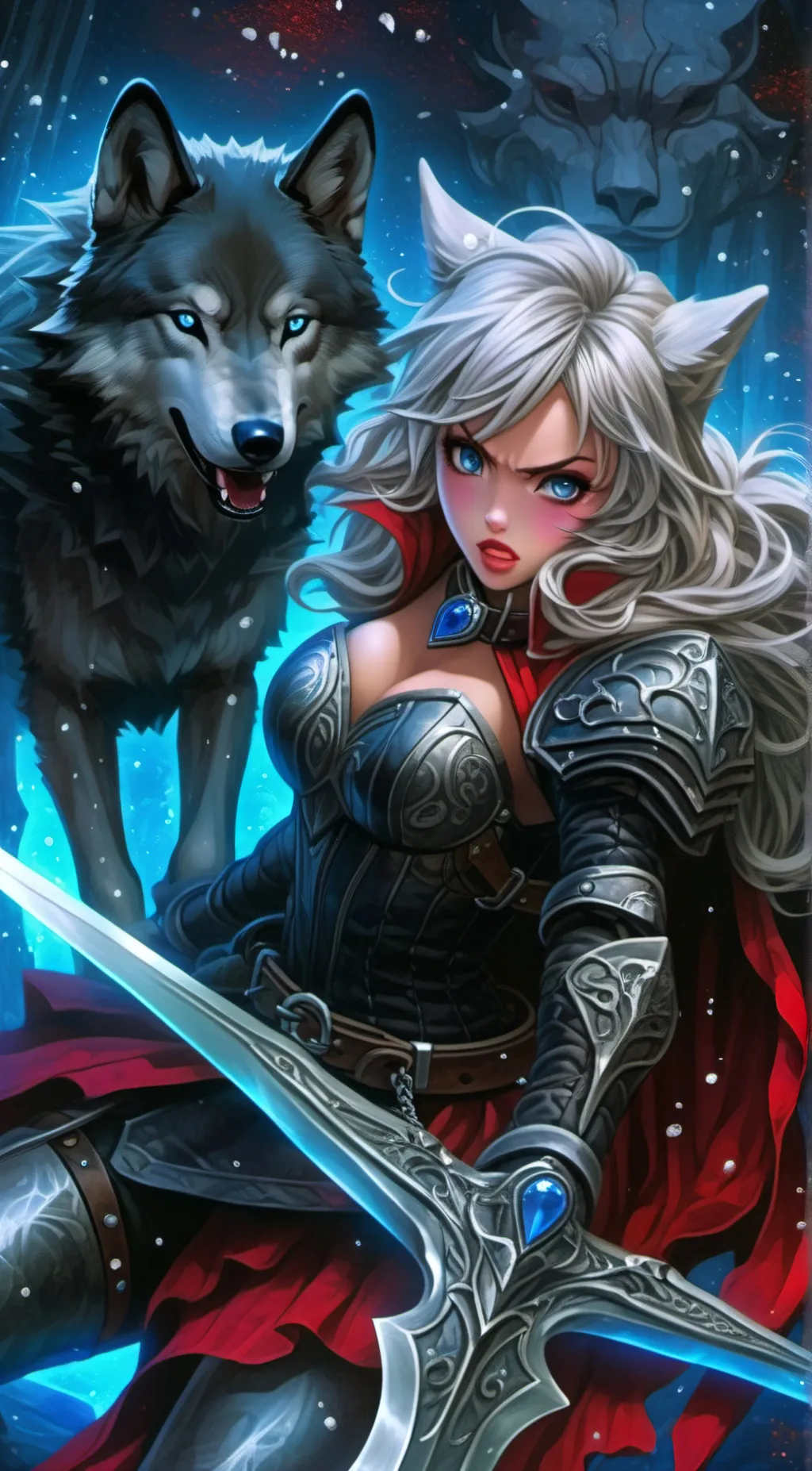 ai character: Luna background