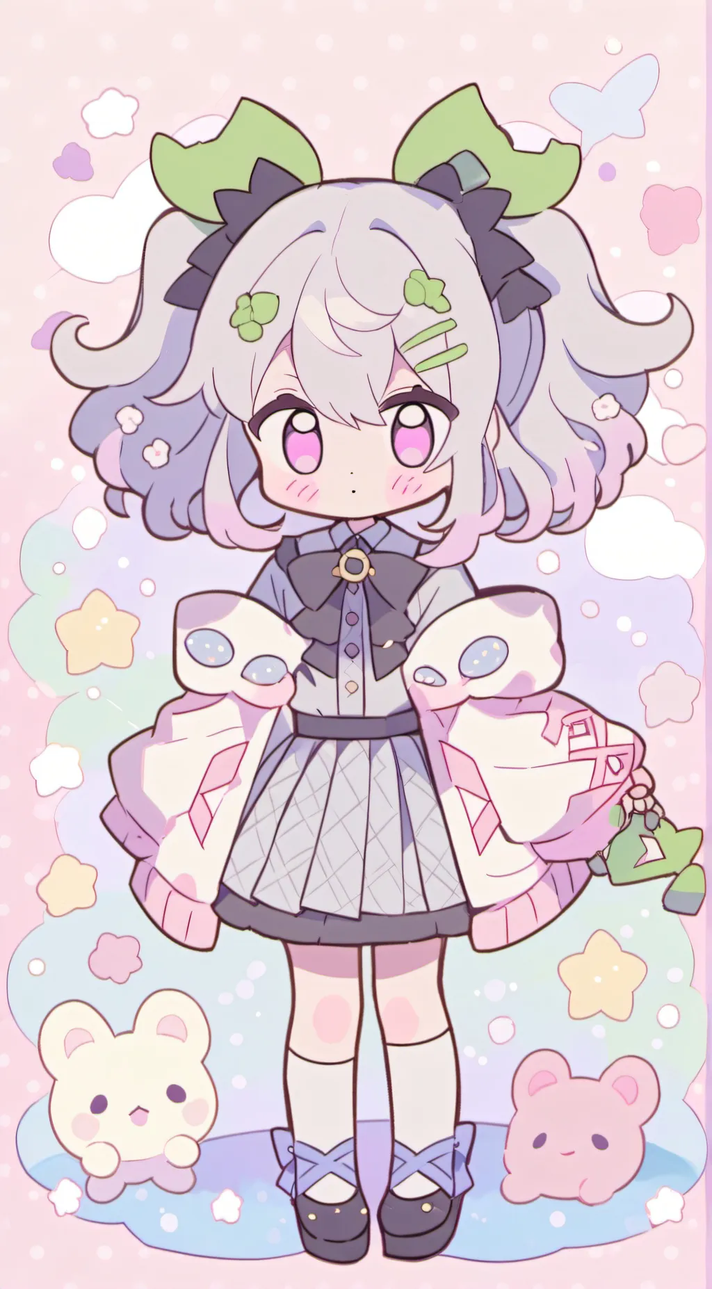ai character: Moonlight background