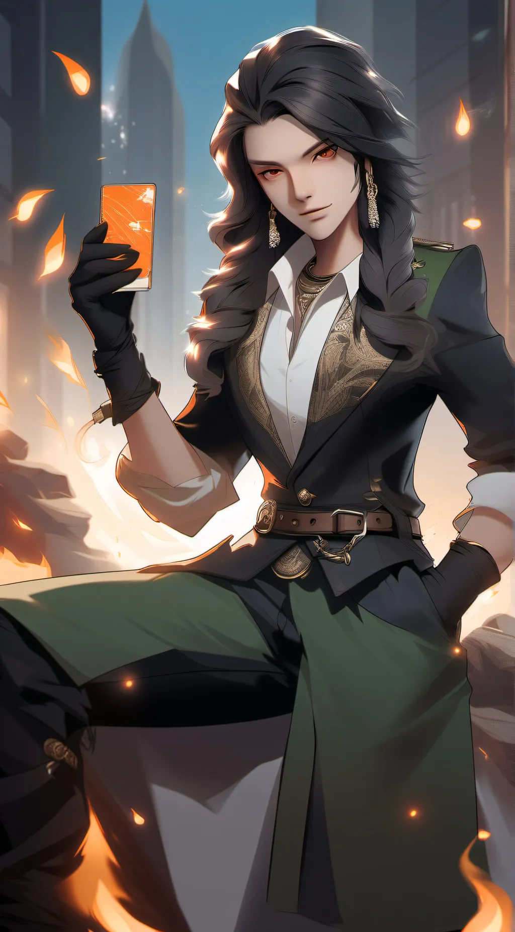 ai character: chaz(helluva boss background