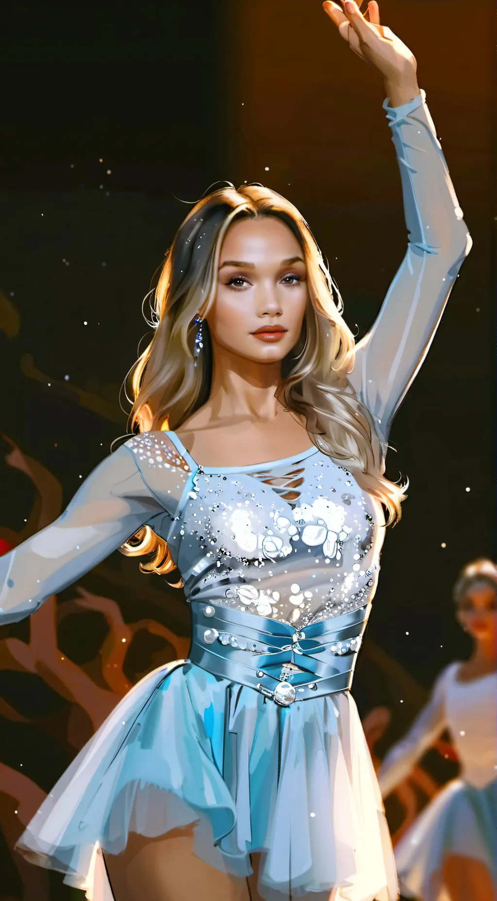 ai character: Maddie Ziegler background