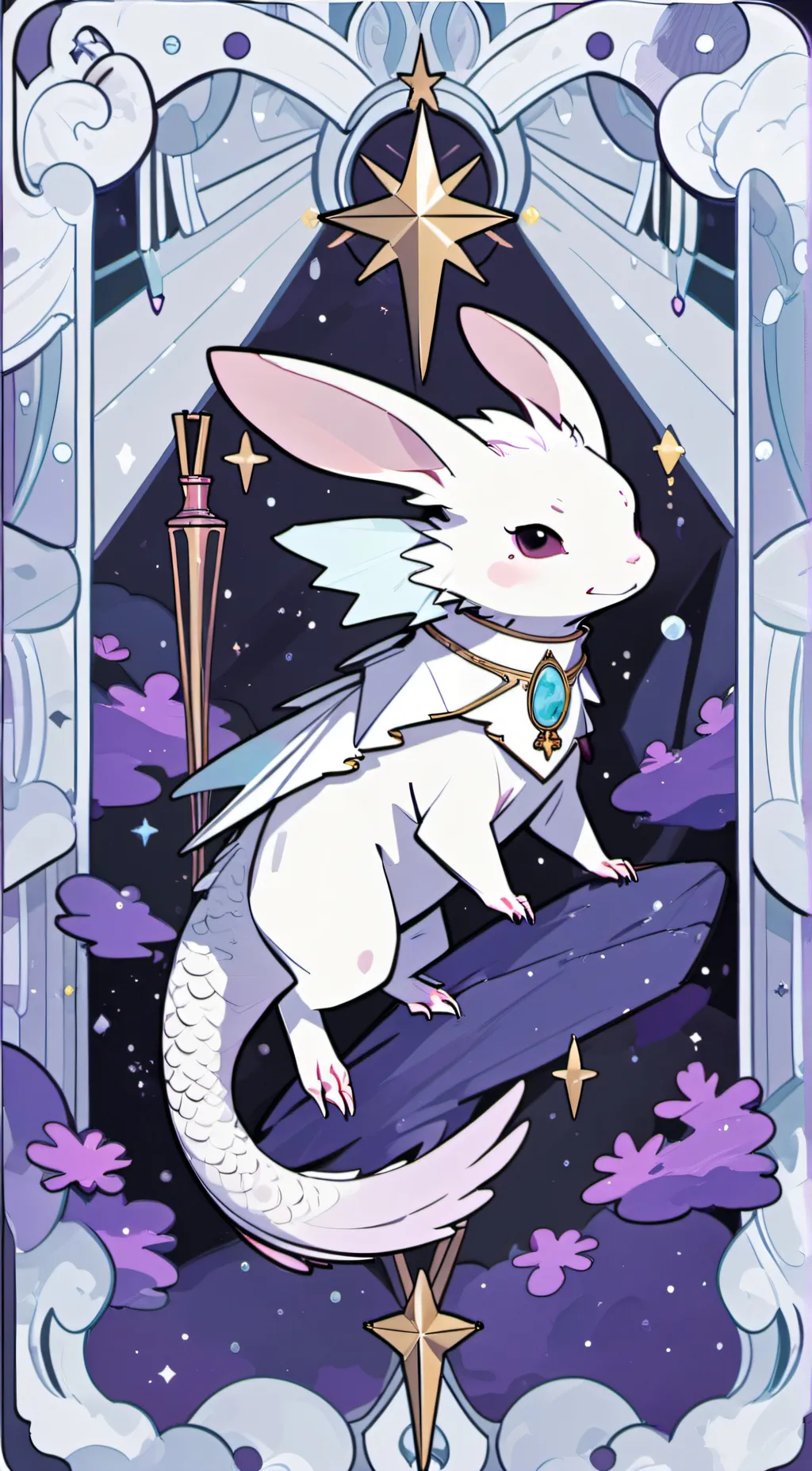ai character: Easter axo background