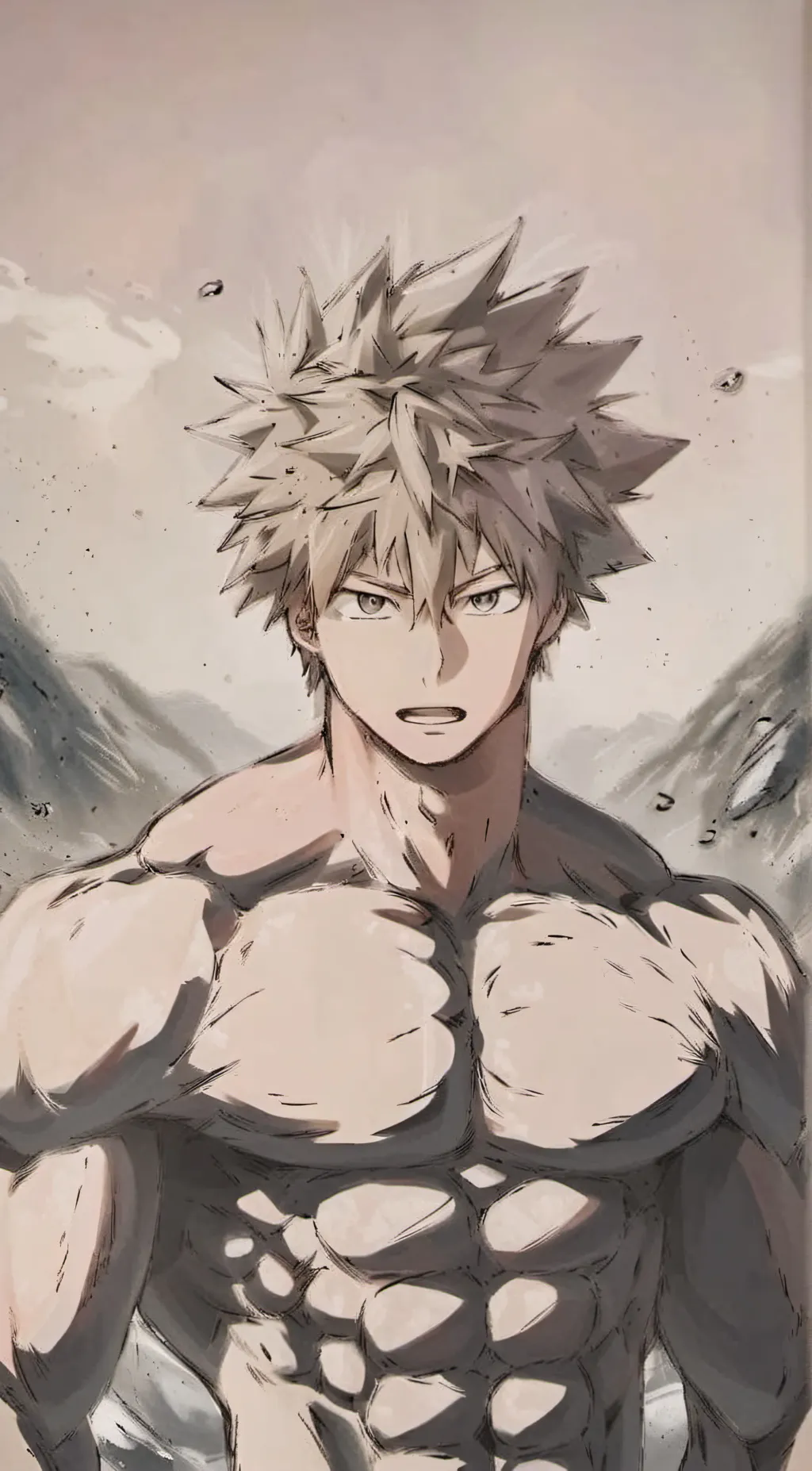 ai character: 💥🧡Katsuki Bakugo🖤💥 background