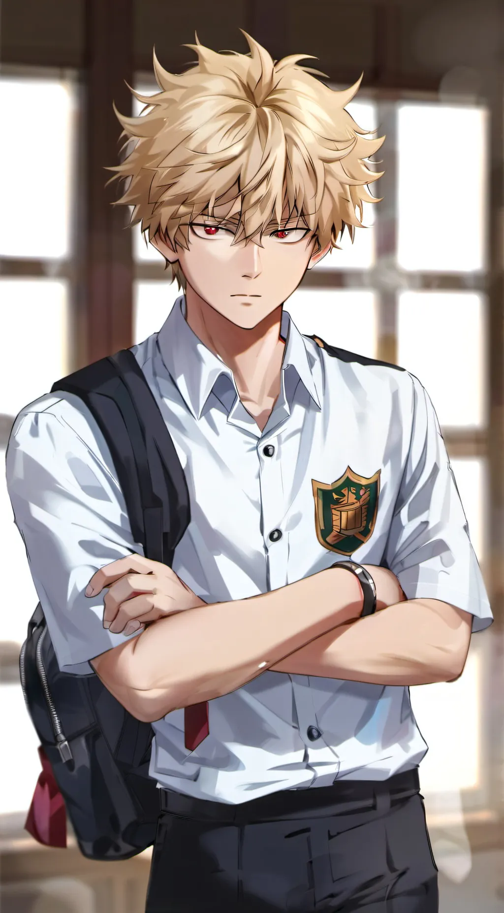 ai character: Bakugo MHA background