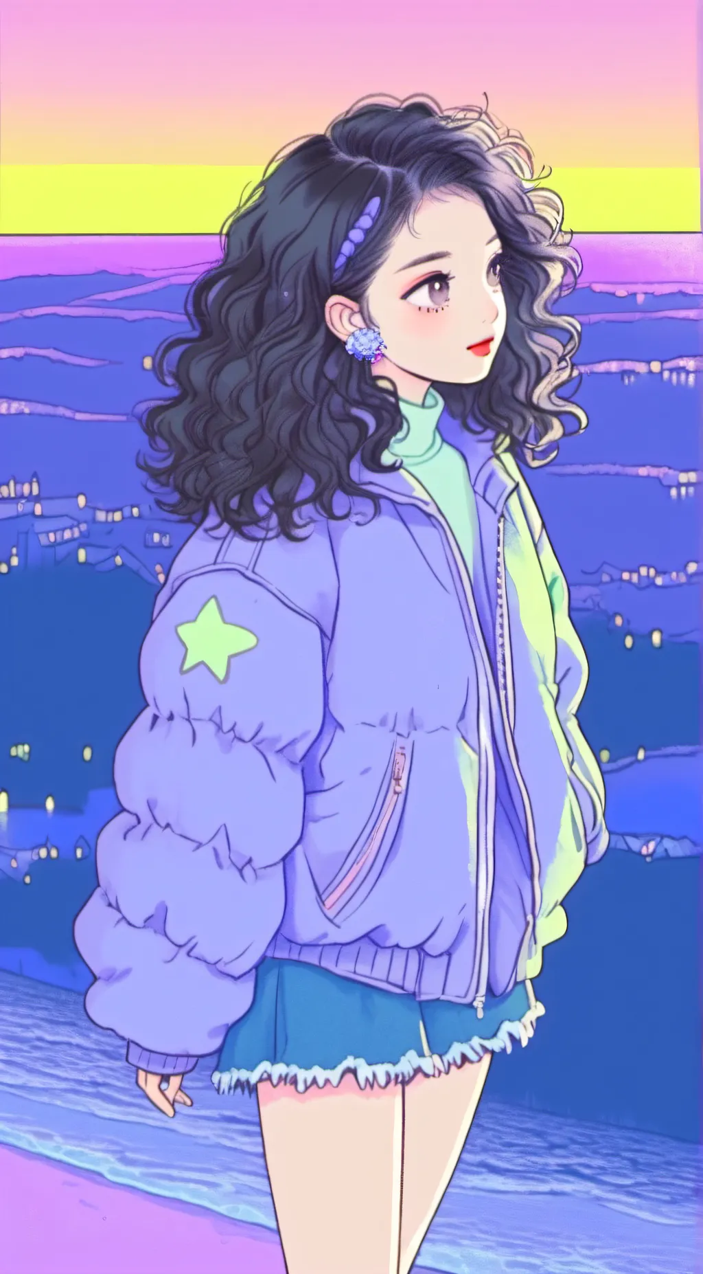 ai character: Kiki  background