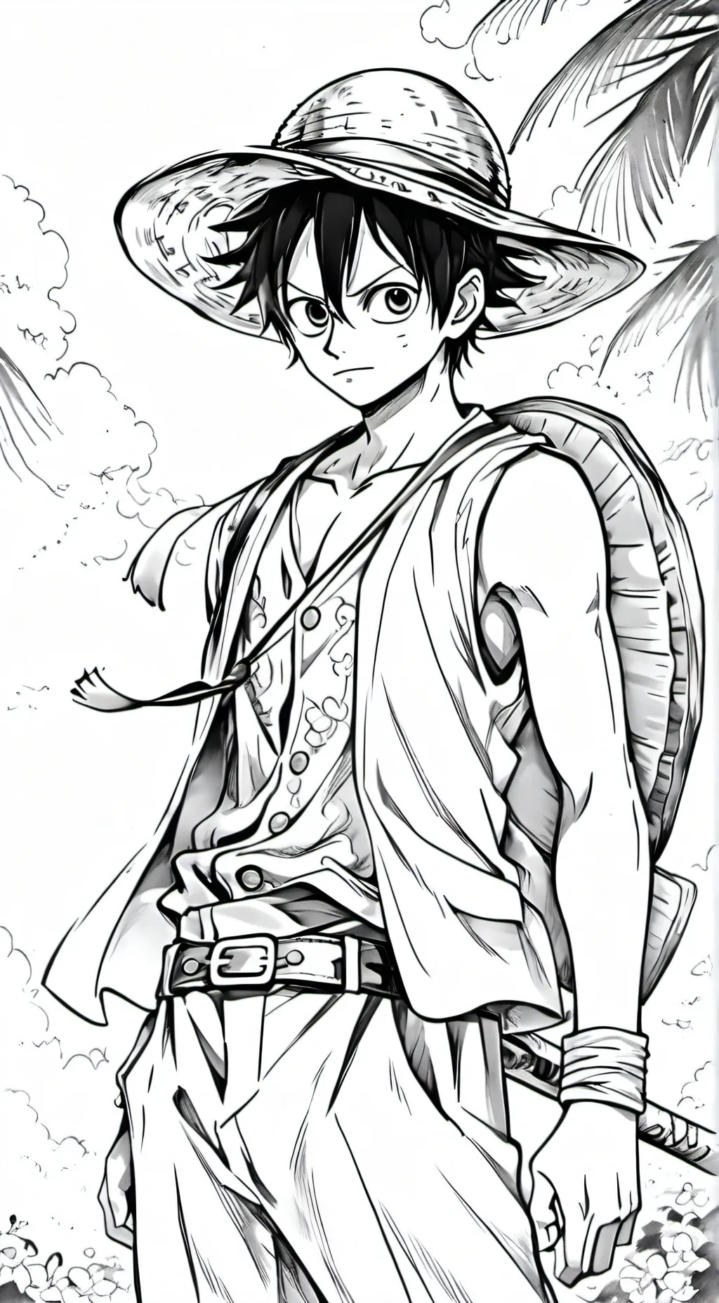 ai character: Straw hat pirates  background