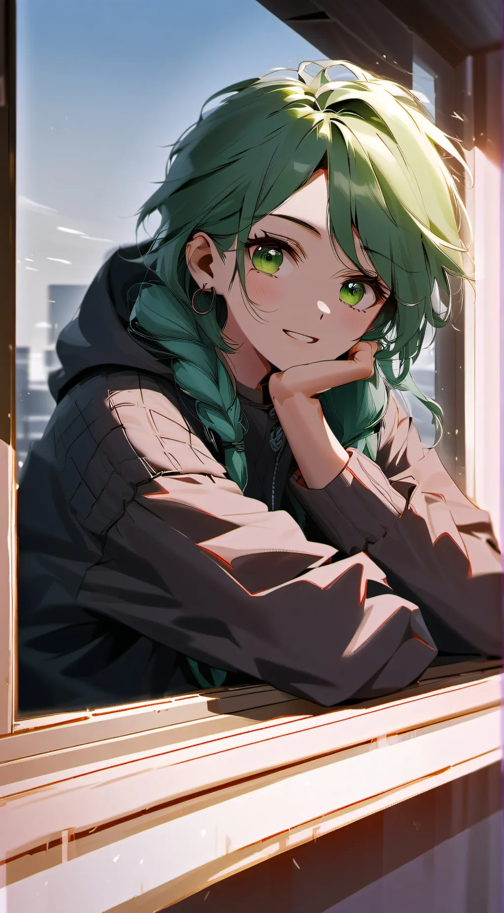 ai character: Leafia background