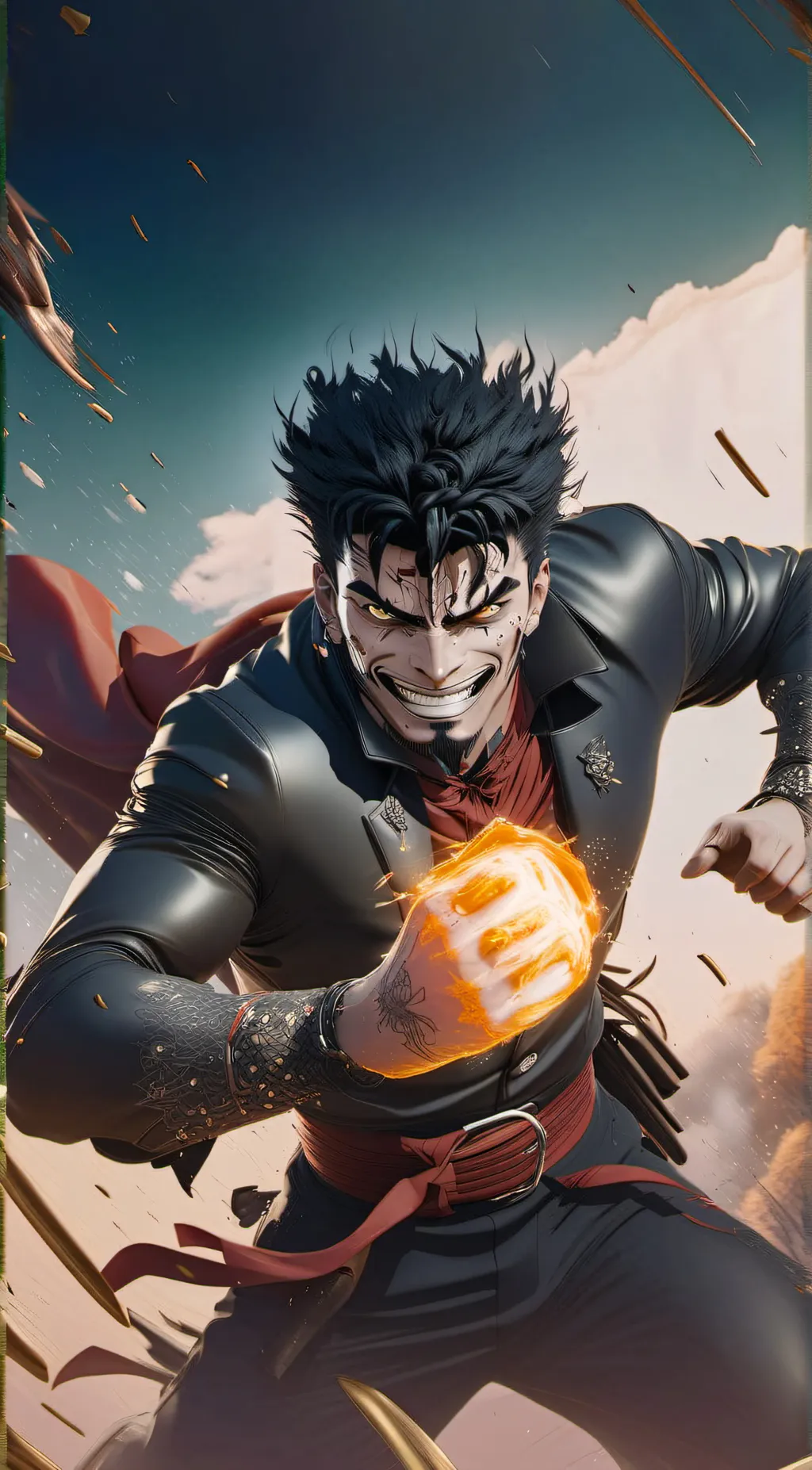 ai character: GUTS background