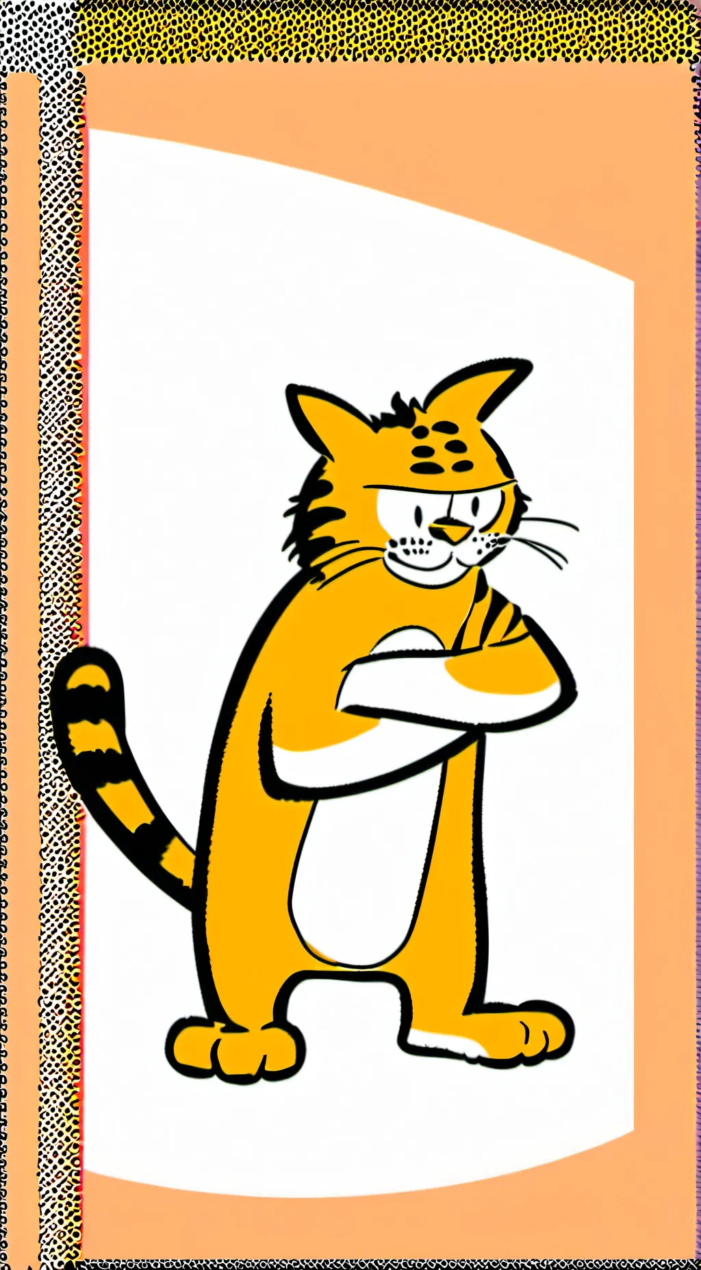 ai character: Garfield background