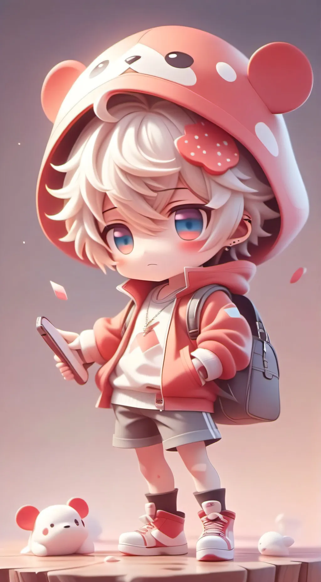 ai character: Throw up  background