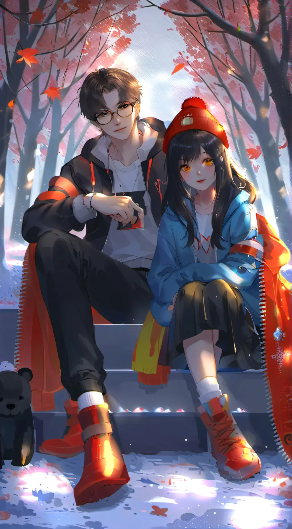 ai character: Daniel and Chrissy background