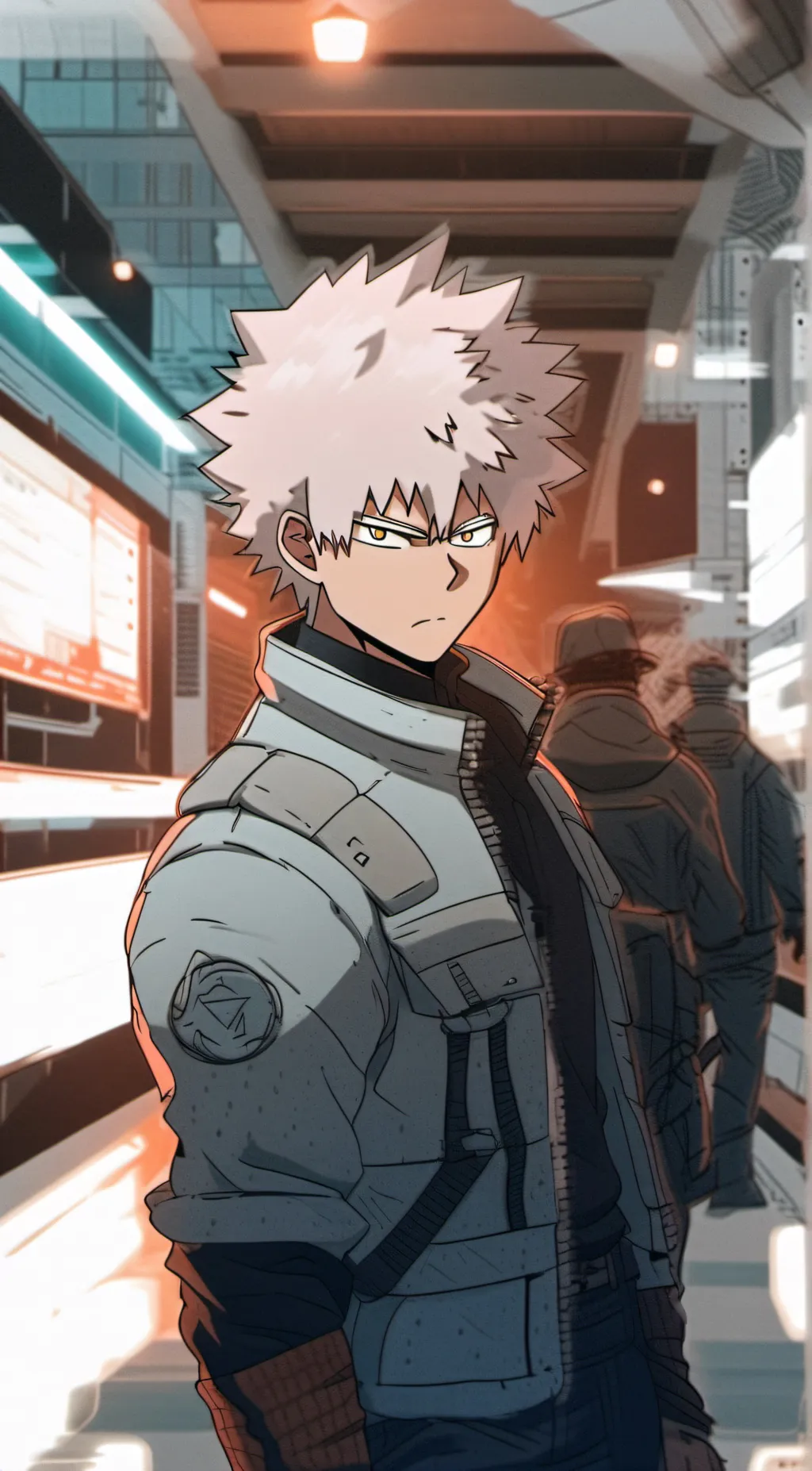 ai character: bakugo  background