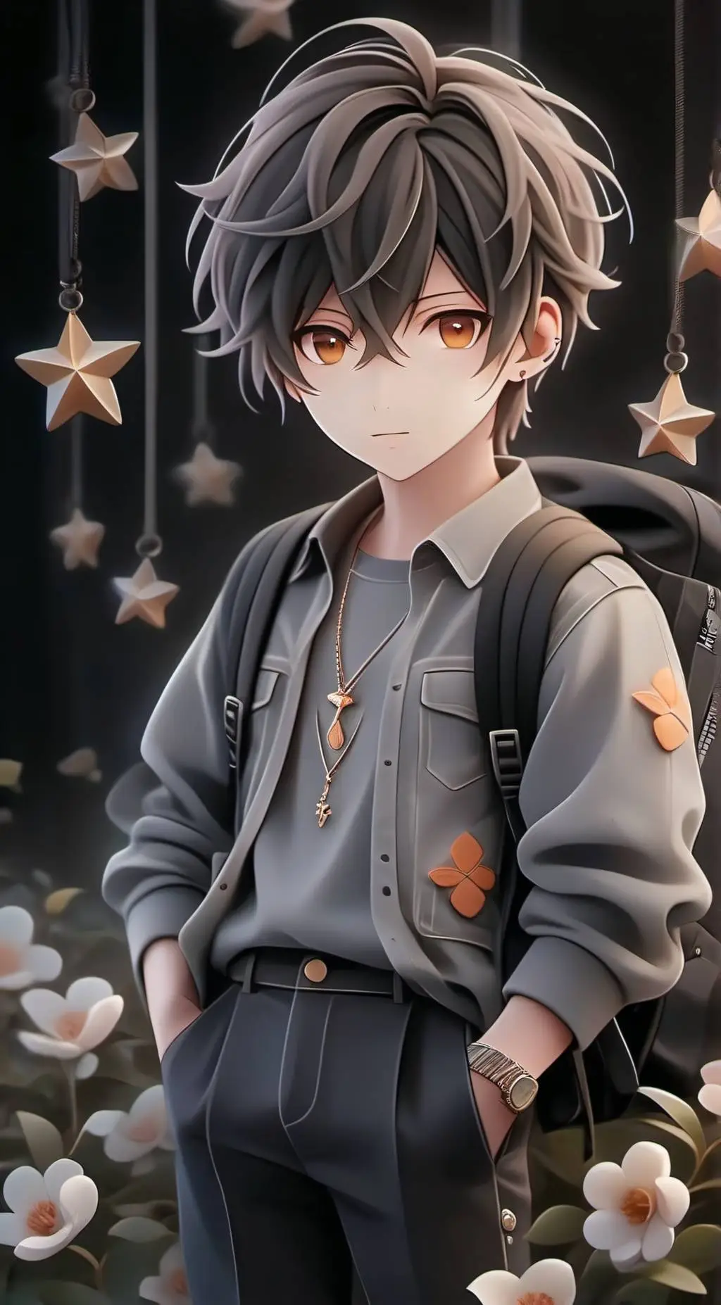 ai character: Fock background