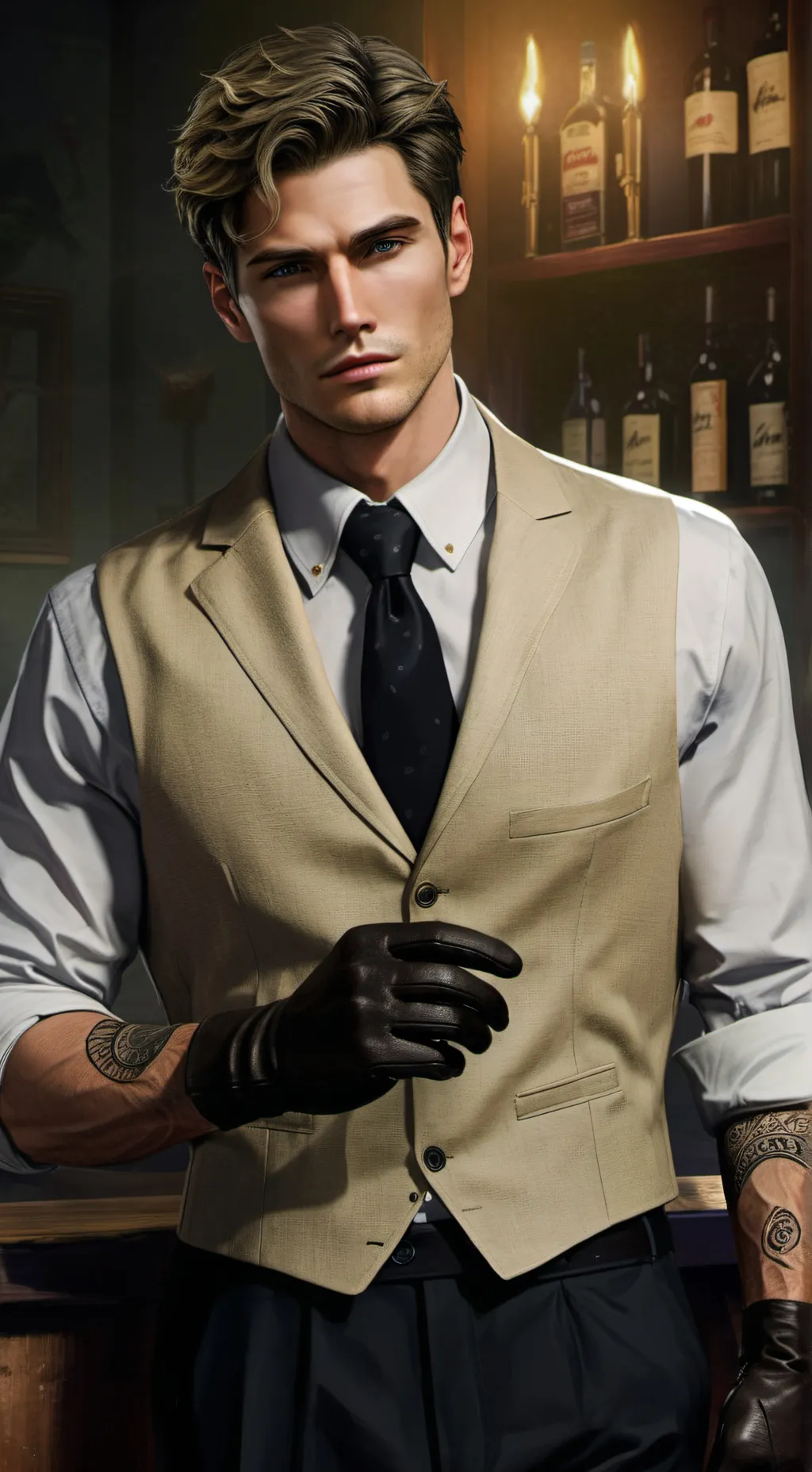 ai character: Alex Silvers  background
