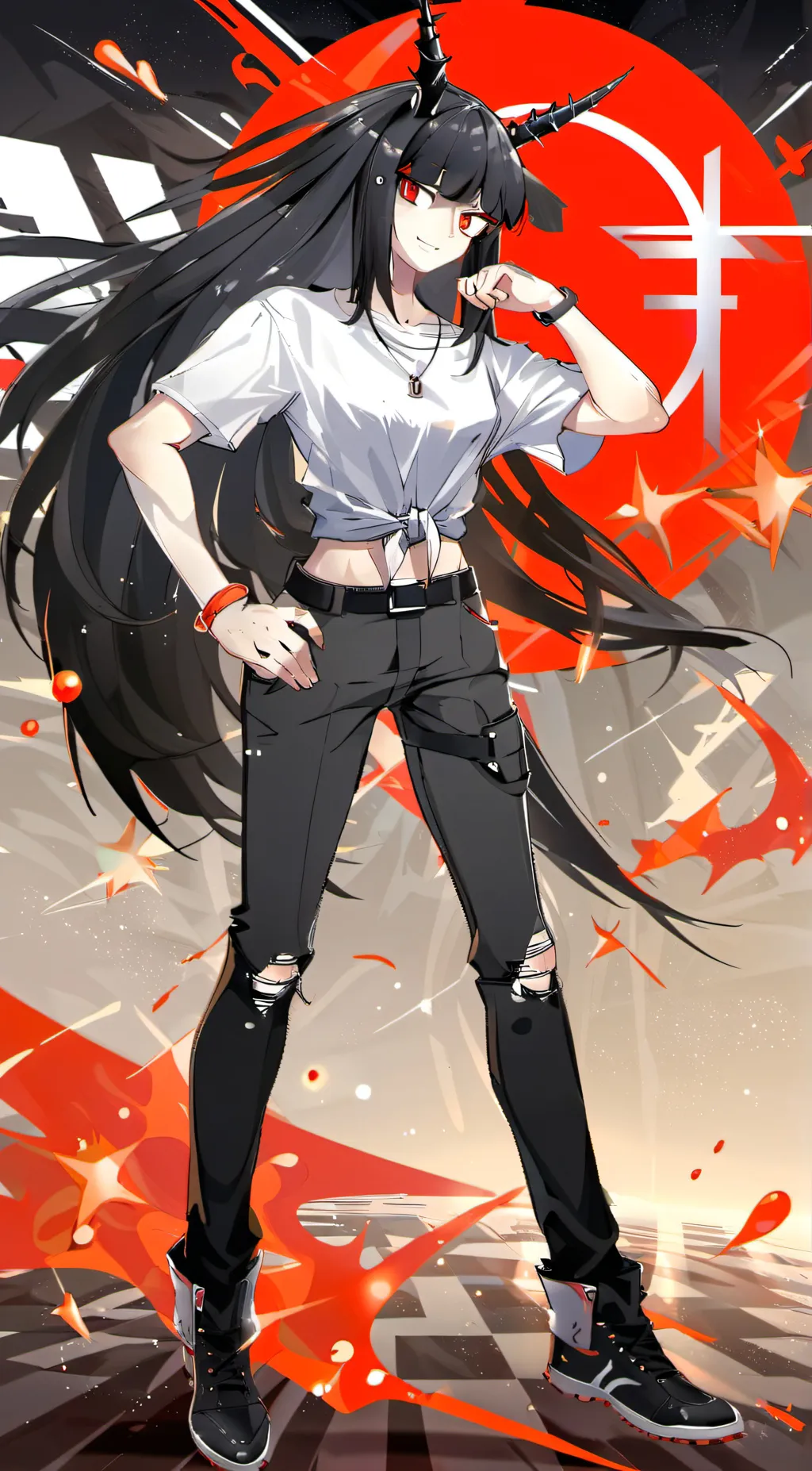 ai character: Miss Circle background