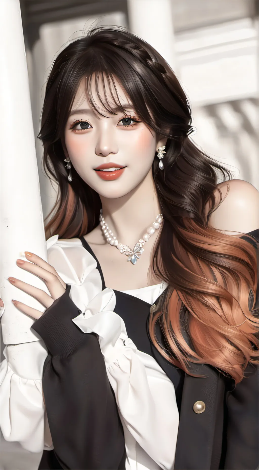 ai character: Wonyoung  background