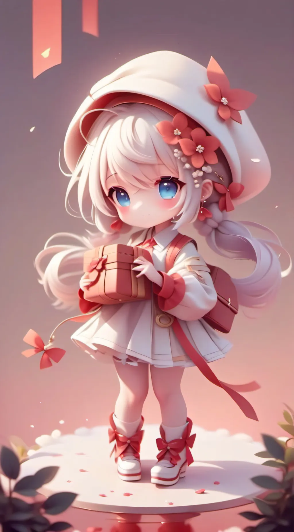 ai character: UWU cat nap  background