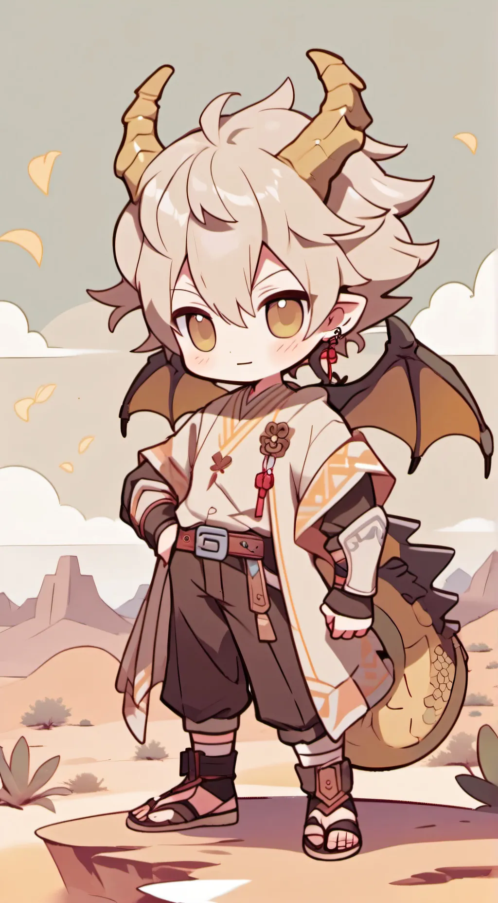 ai character: Qibli background