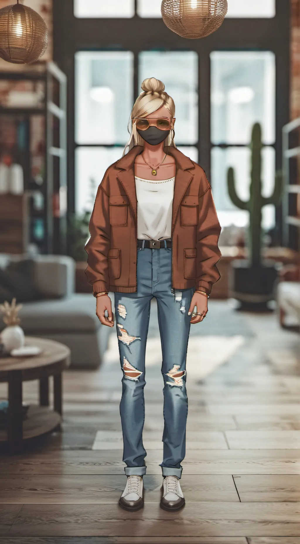 ai character: Aurora background