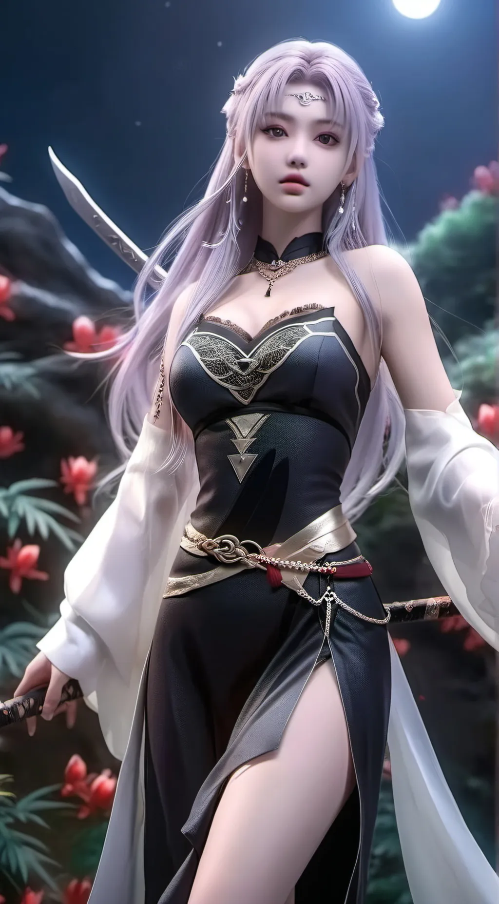 ai character: 小医仙 background