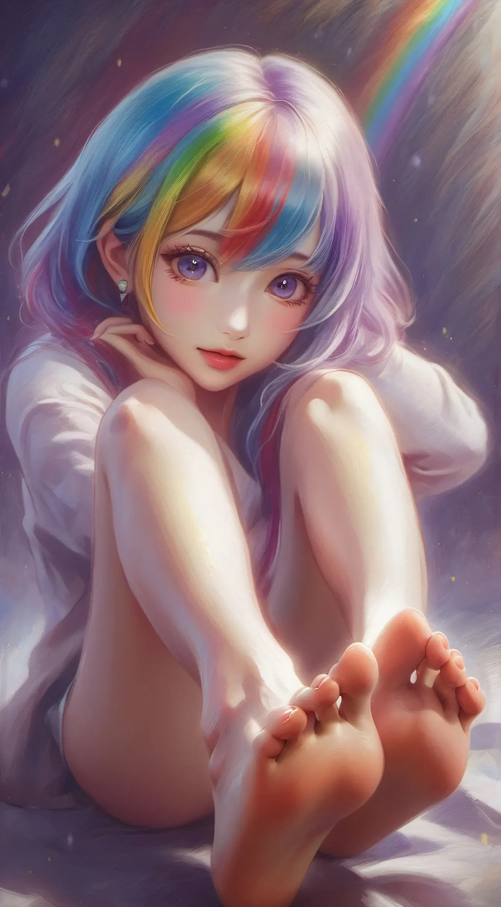 ai character: Rada ❤🧡💛💚💙💜 background