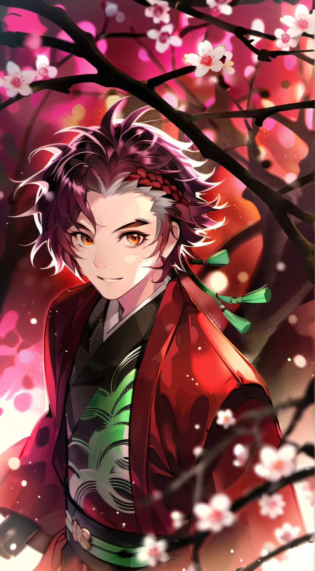 ai character: Demon slayer  background