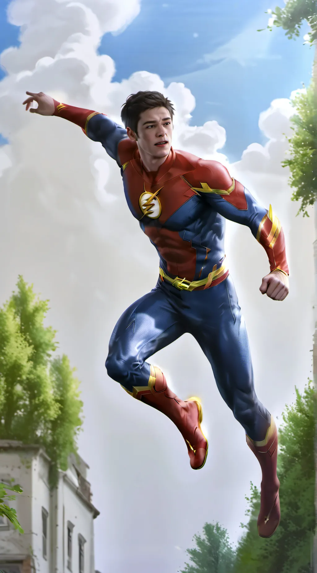 ai character: The cw flash background