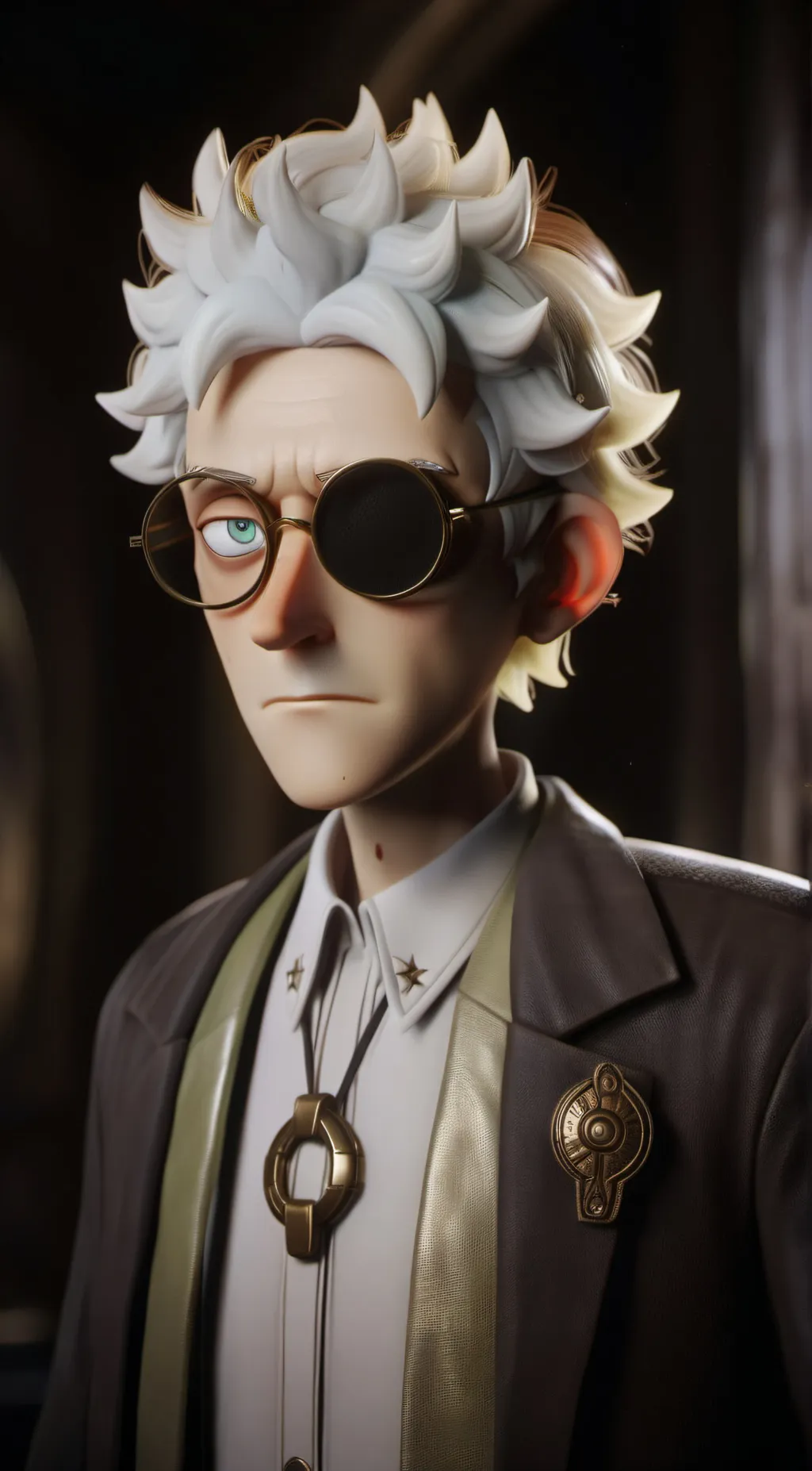 ai character: Evil Morty background