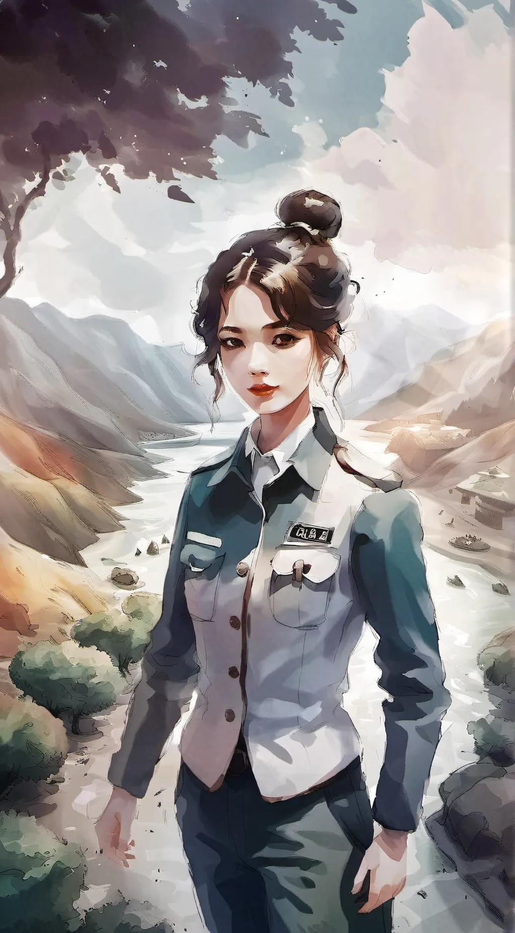 ai character: michele background