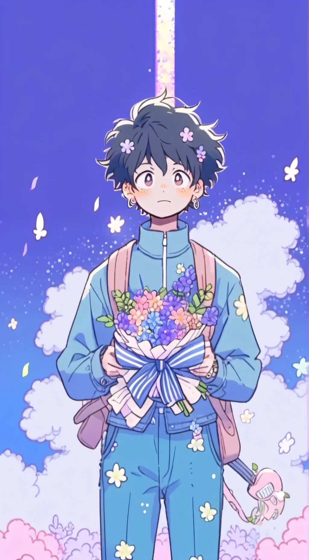 ai character: MHA X Among Us background