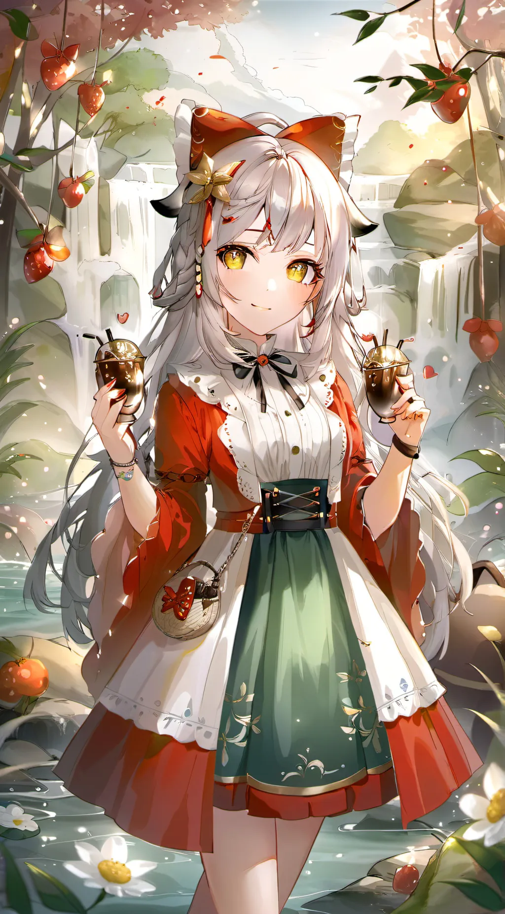 ai character: Rose background