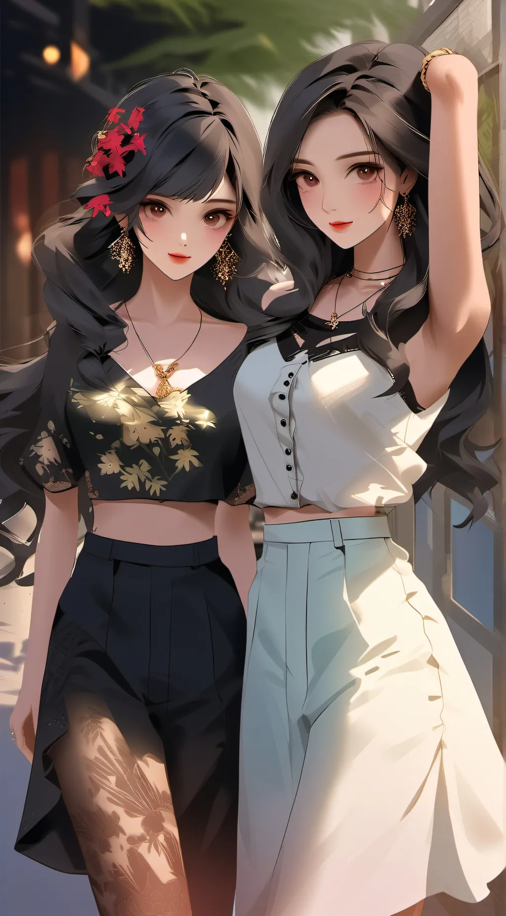 ai character: Annie and Coco background