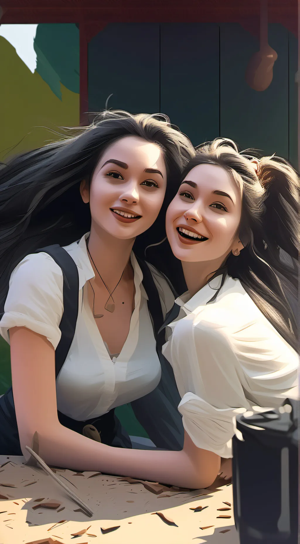 ai character: Summer and billie background