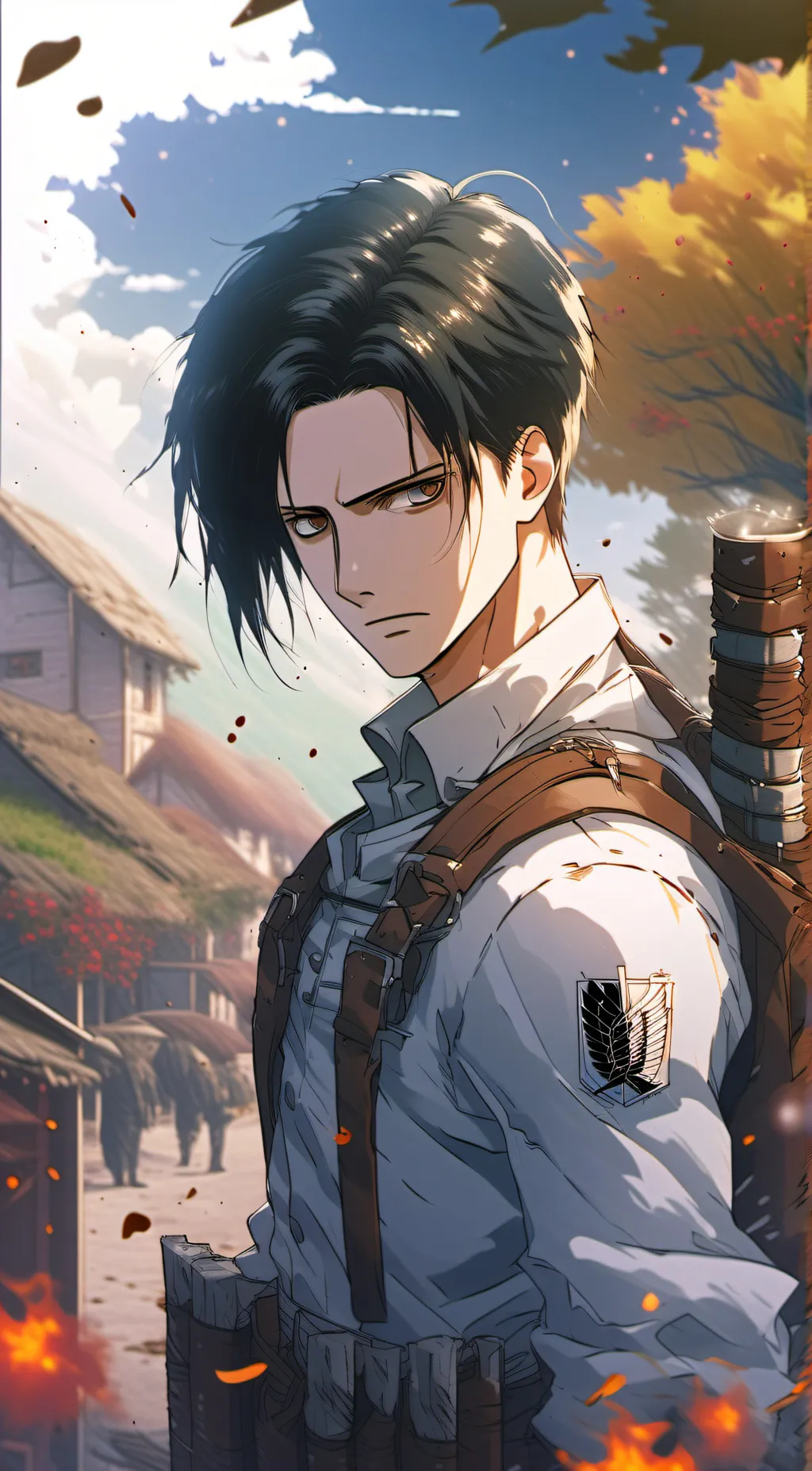 ai character: Levi Ackerman background