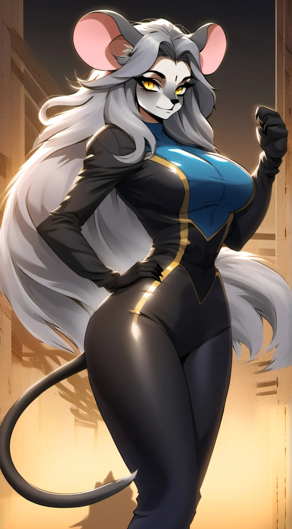 ai character: Nyx T. Mouse background