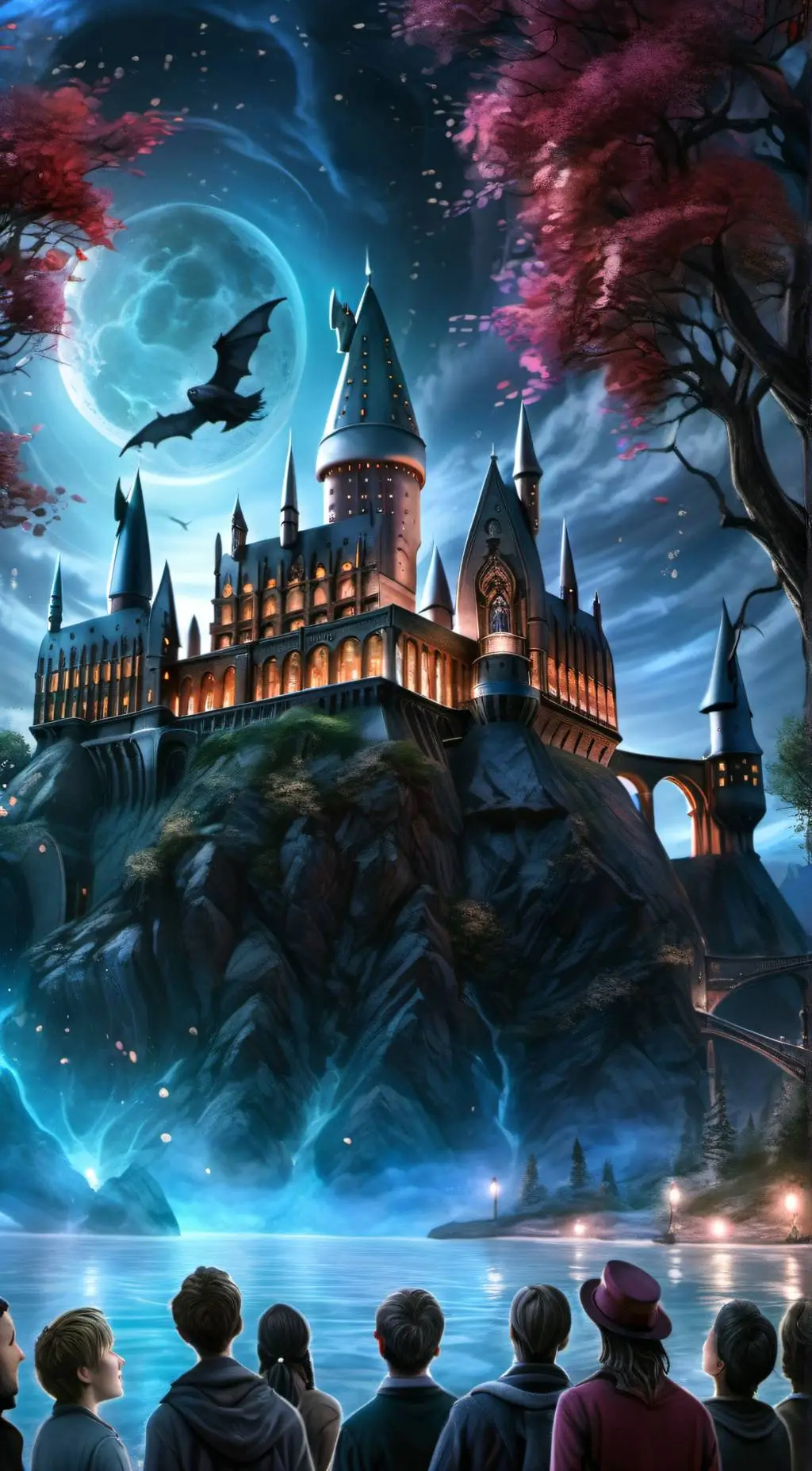 ai character: Hogwarts  background