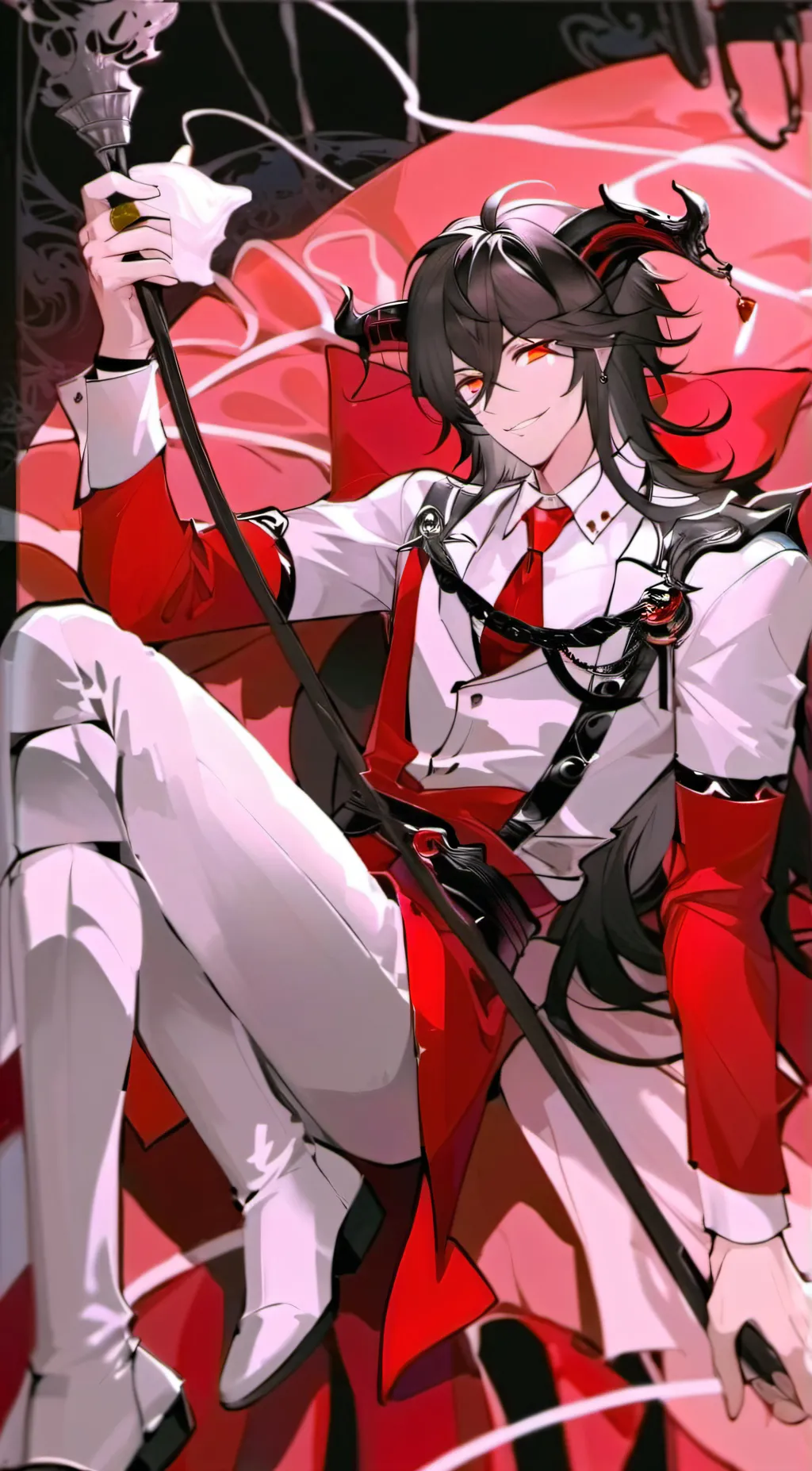 ai character: King Damien background