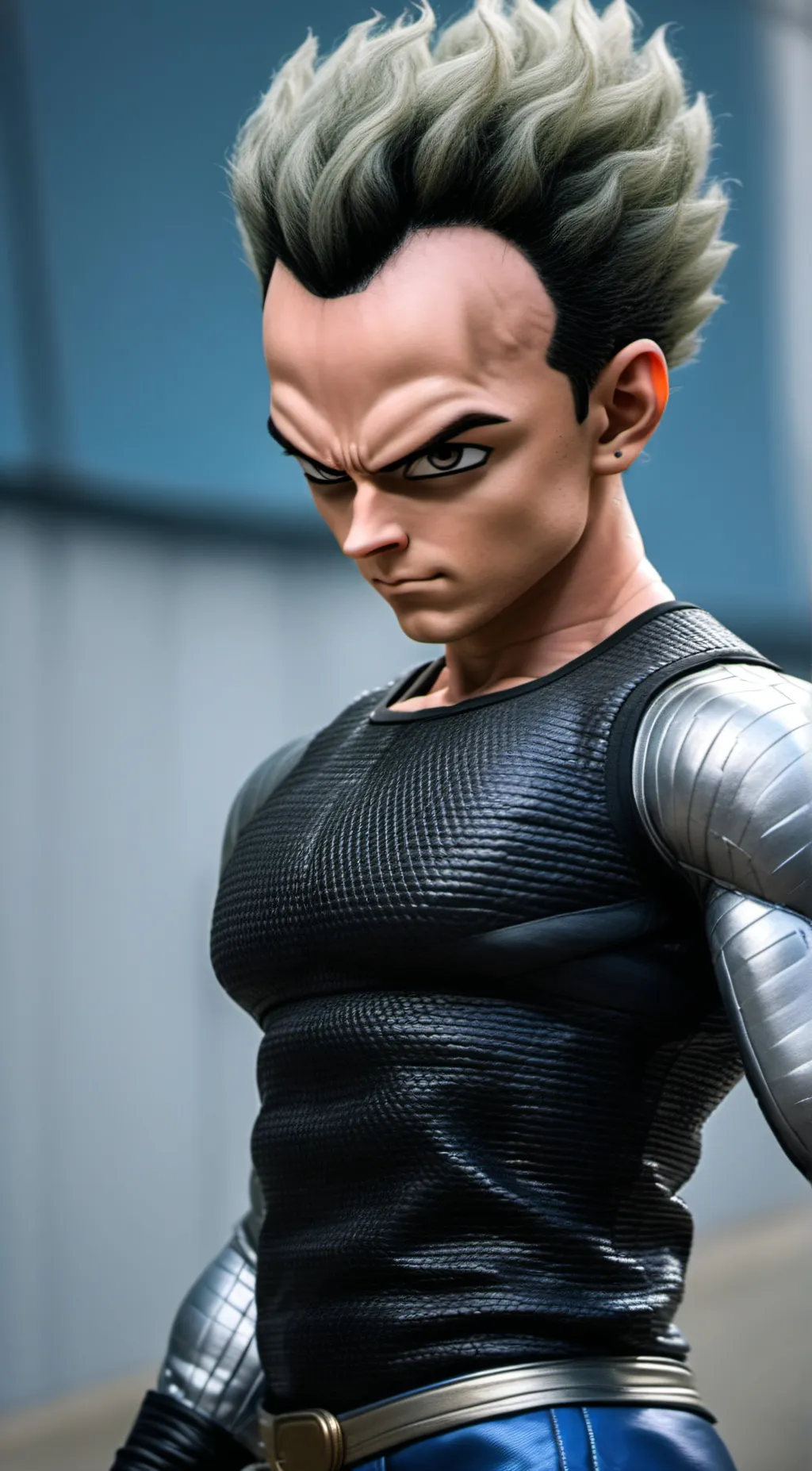 ai character: Vegeta with McDona background