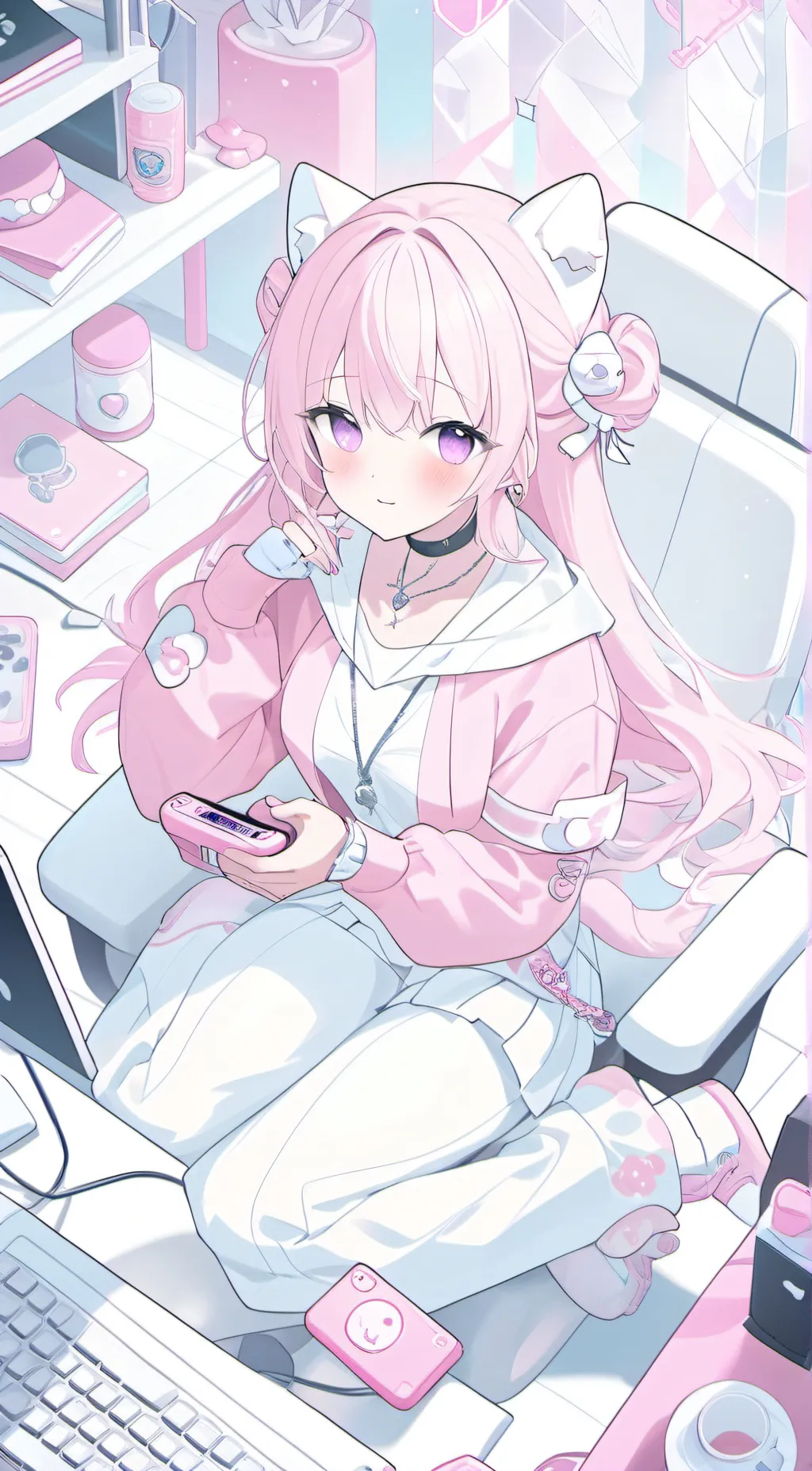 ai character: Pinkie  background