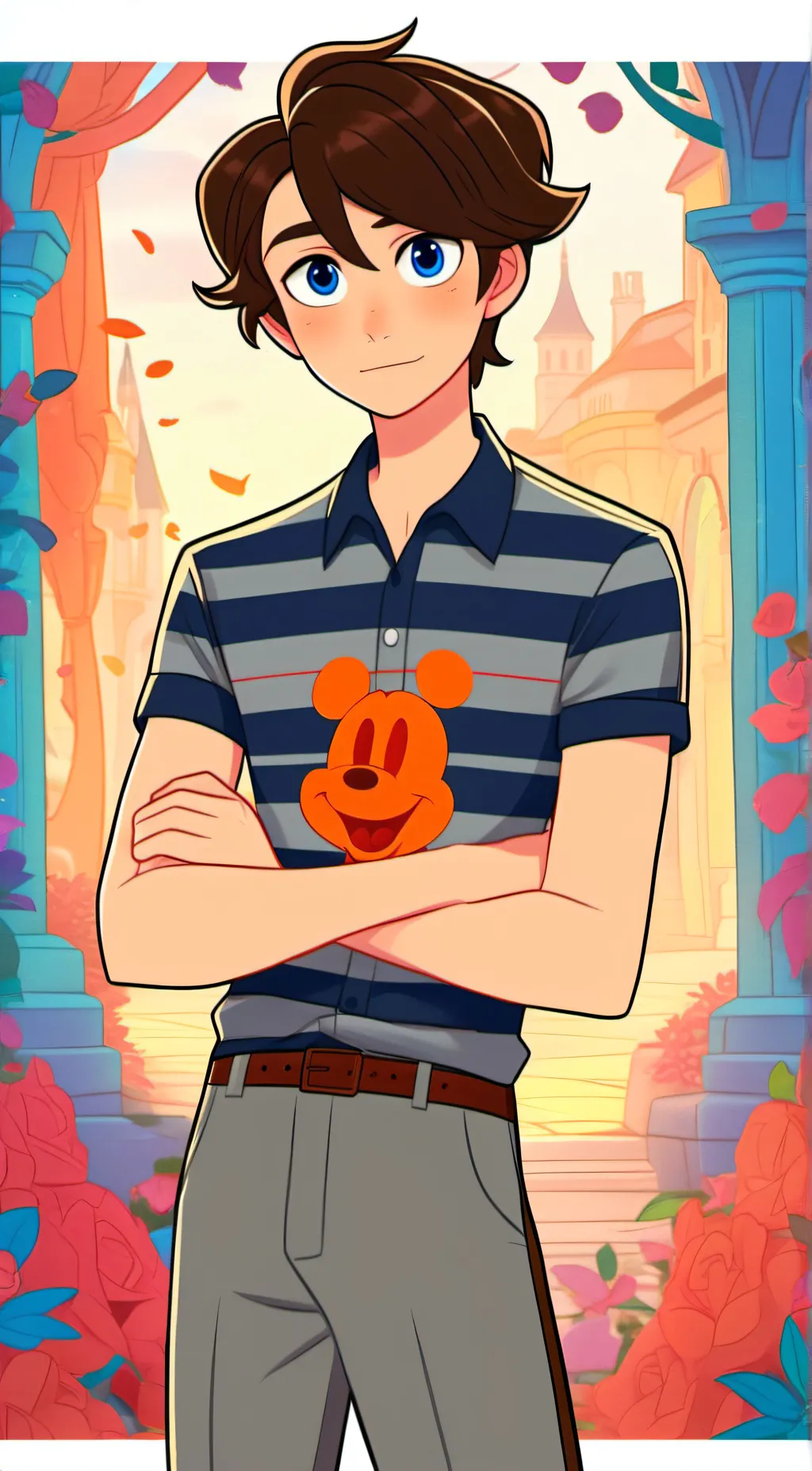 ai character: Evan Afton (older) background