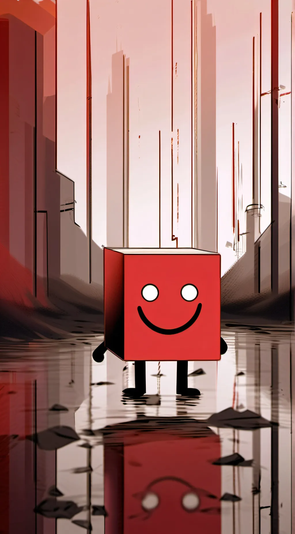 ai character: Blocky (BFDI) background