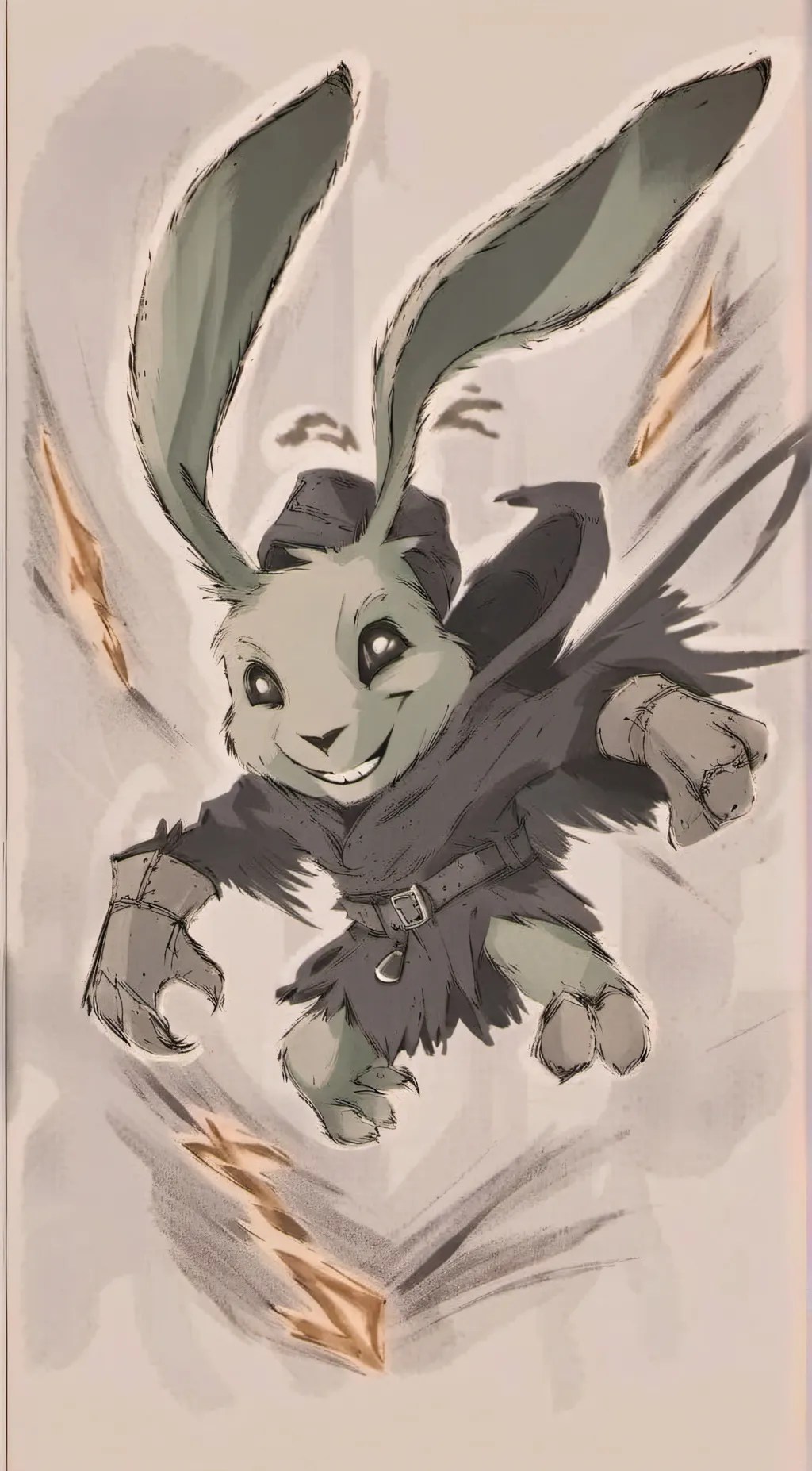 ai character: Hoppy Hopscotch background