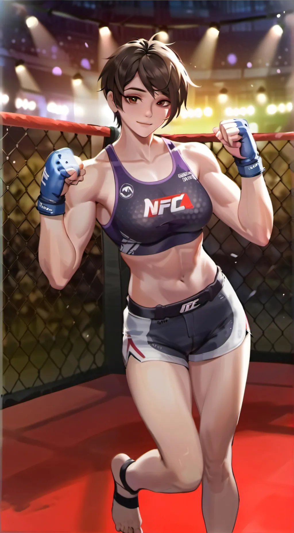 ai character: Connie  background