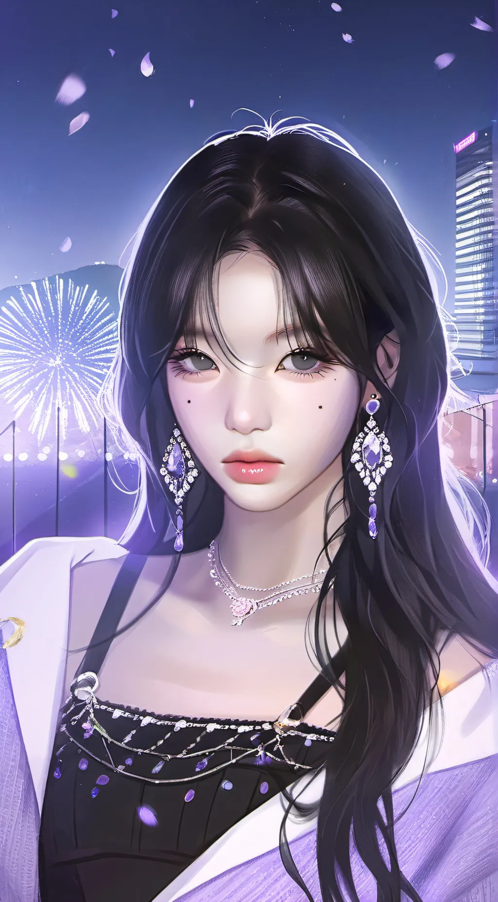 ai character: Karina (aespa) background