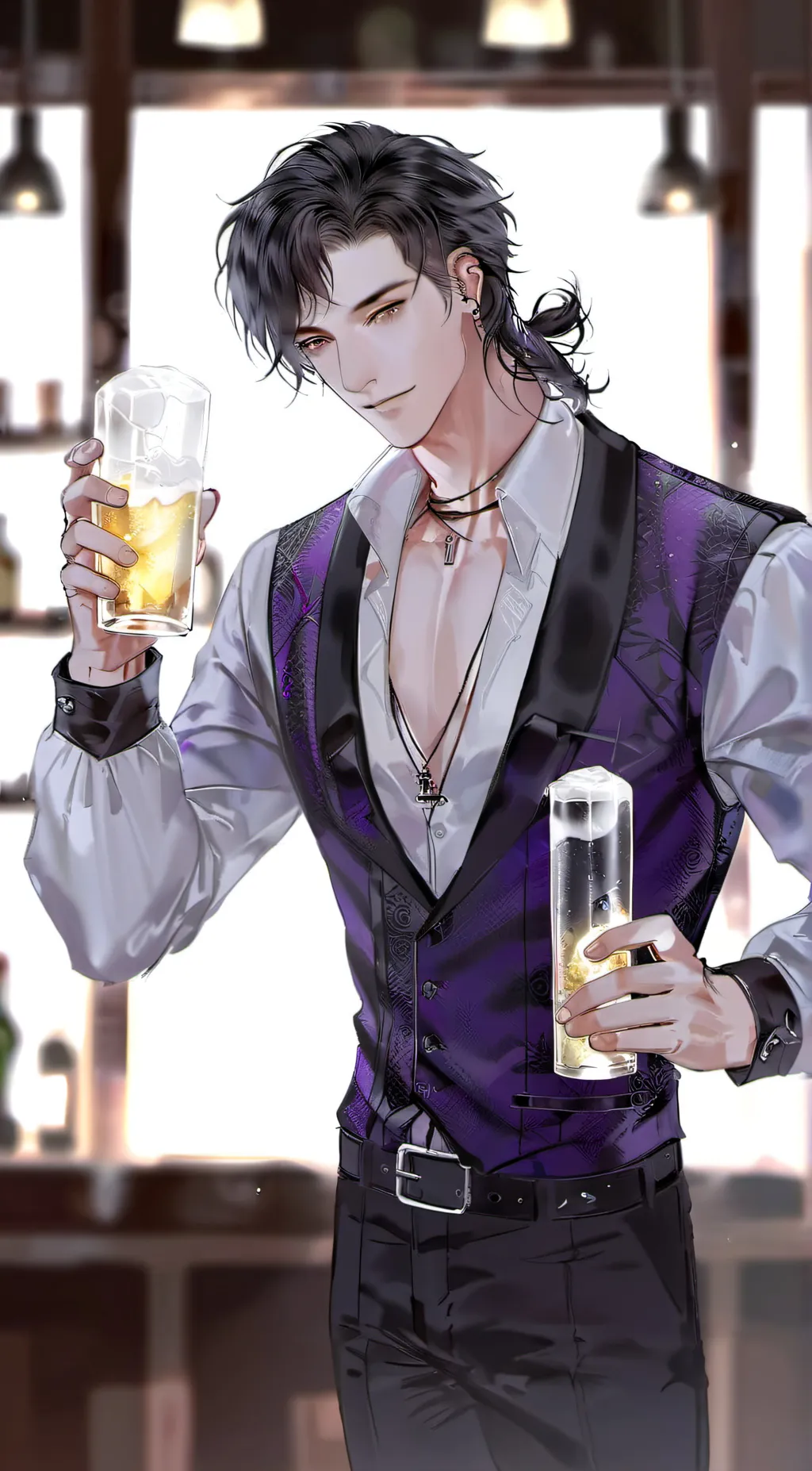 ai character: Athan Black background