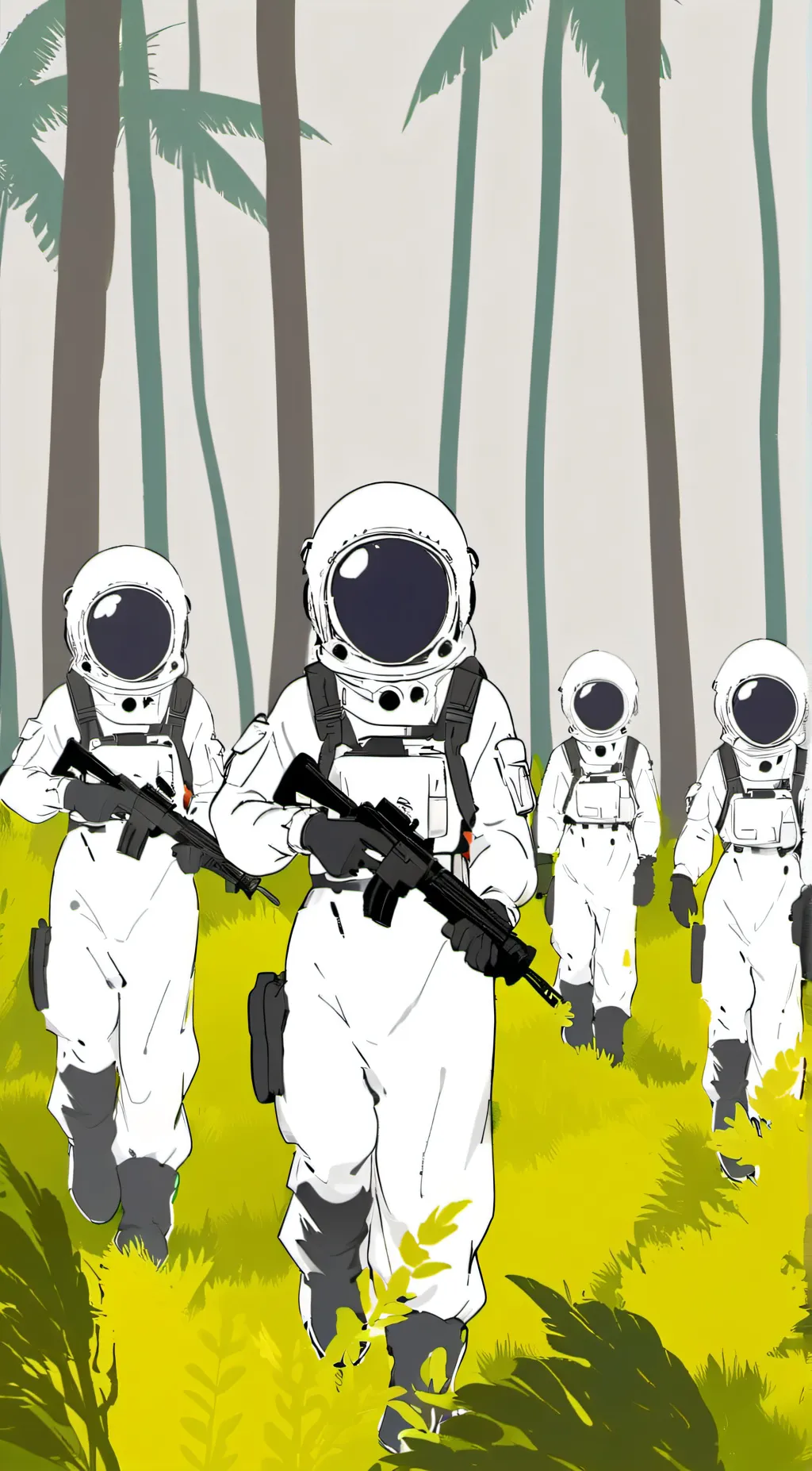 ai character: alien hunters (idk background