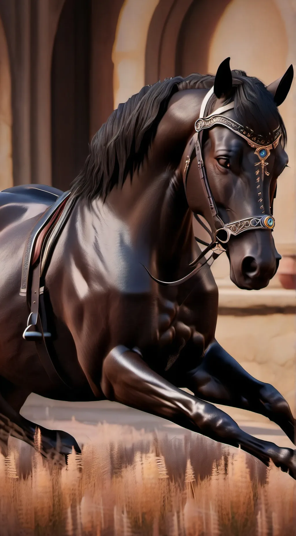 ai character: horse vore background