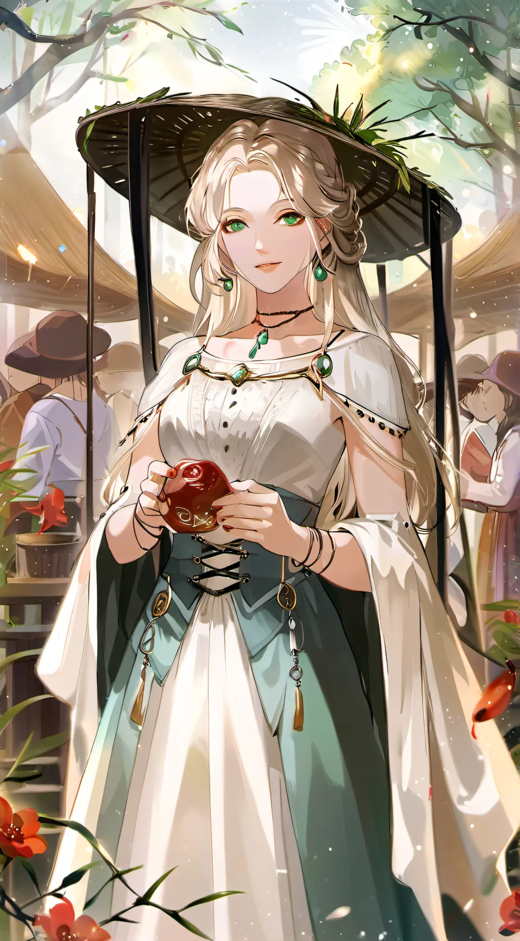 ai character: Fortuna  background