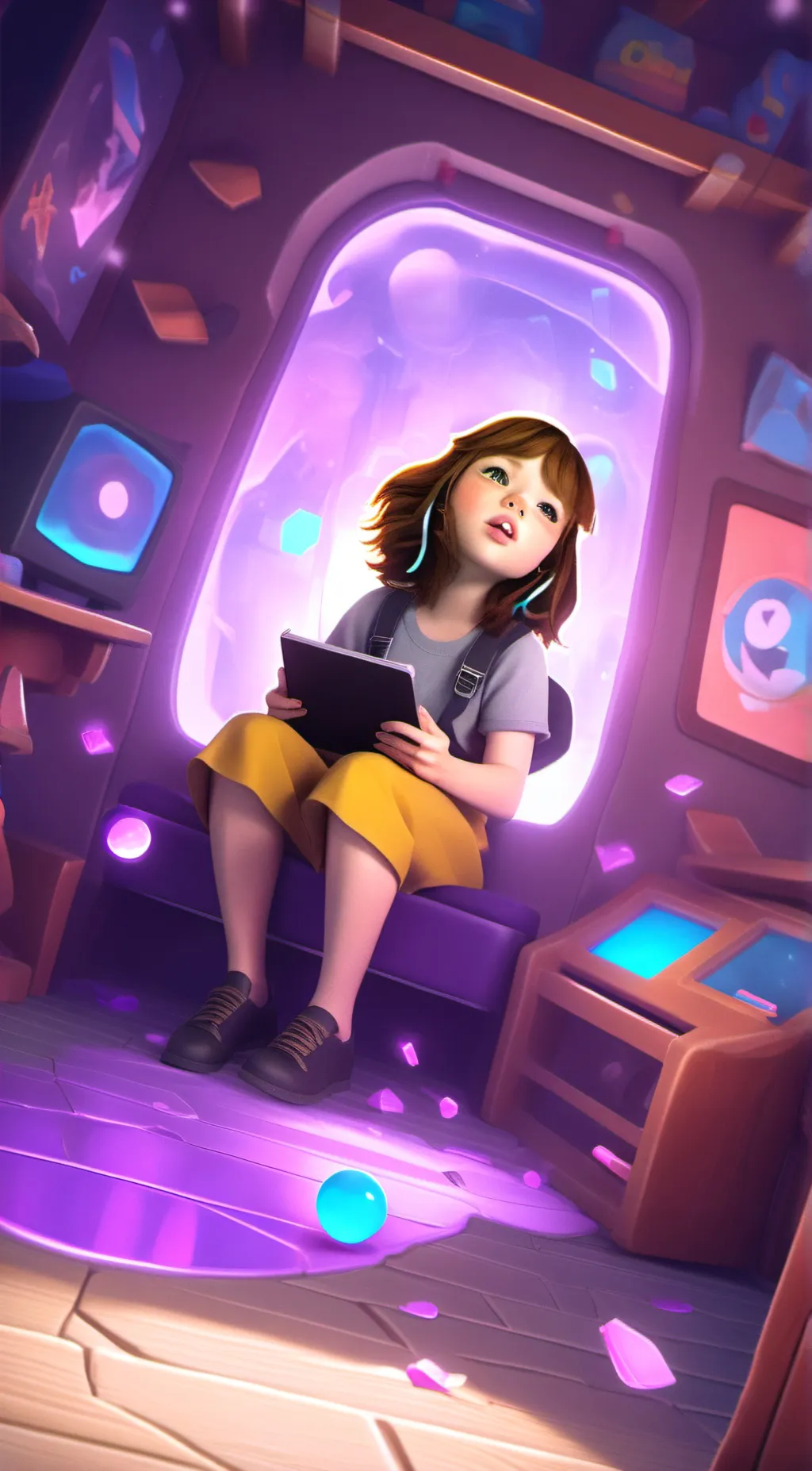 ai character: 🩷Aubrey🩷 background