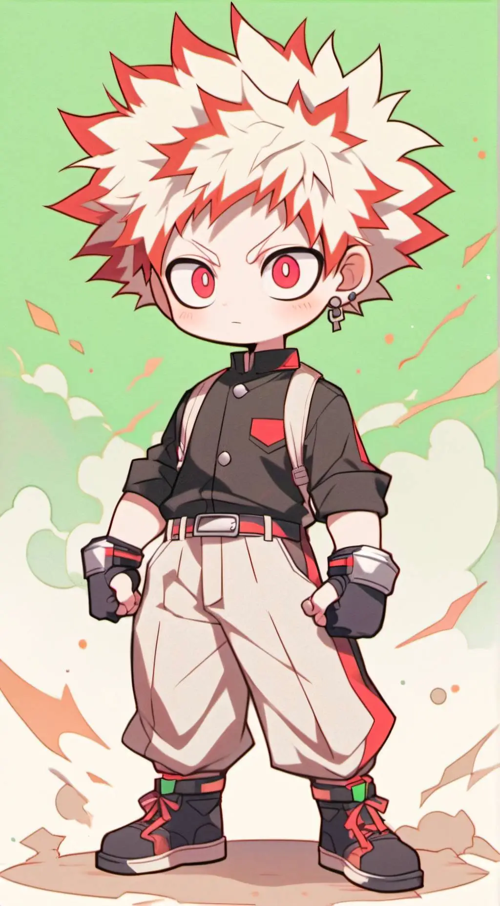 ai character: Katsuki Bakugo background