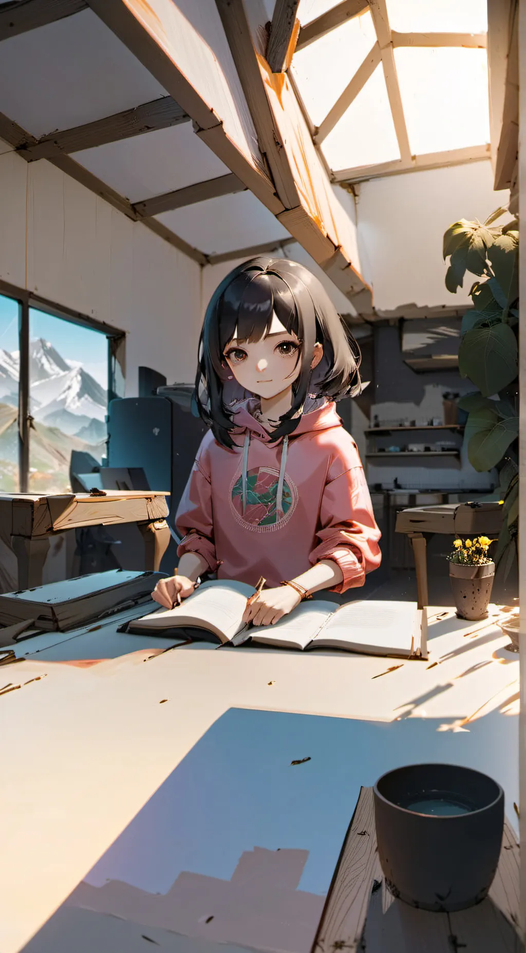 ai character: Lily  background